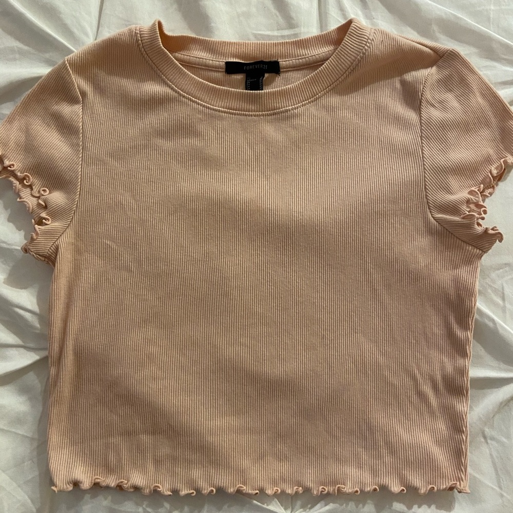 Pink Forever 21 cropped top.